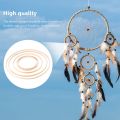 Wooden Rings,Bamboo Floral Hoops Wreath Rings Macrame Hoop Rings for DIY Wedding Christmas Wreath,Dream Catcher Crafts. 