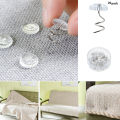 【Folio & Light】20pcs Clear Heads Twist Pins Fixed Fastener Clip Fixer Twist Nail Sofa Cushion Blanket Cover Gripper Holder Attachment Non-Slip. 