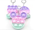 Colorful Key chain Funny Bubble Pops Fidget Toy Fidget Toys Keychains Anti-stress Adult Kids Keychain Toys Car Decoration Player. 