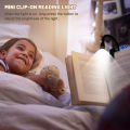 USB Rechargeable Portable 3 Color Reading Light Book Lamp For Reading. 