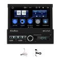 Single Din Car Stereo with Carplay Android Auto 7 Inch Flip Out Touchscreen Car Radio with Bluetooth FM Mirror Link. 