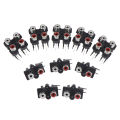 5Pcs 2/4 hole RCA Female Stereo audio Jack AV Audio input socket Connector. 