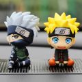 Japan Anime 8 style Uzumaki Naruto Kakashi Uchiha Sasuke Itachi mini Figure Nendoroid desk/Car Decoration PVC Model boy gift Action Figures. 