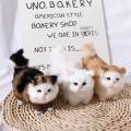 Birthday Gifts Kawaii Soft Fake Cat for Children Baby Toy Cat Model Simulation Cat Stuffed Kitten Plush Cat Toys. 