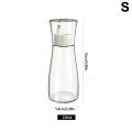 Glass Mouthwash Dispenser For Bathroom 5.1/8.8OZ Mouth Wash Container Bottle With Lid Cup Small Clear Refillable Mouthwash Dispenser Decanter For Countertop Eshylala. 