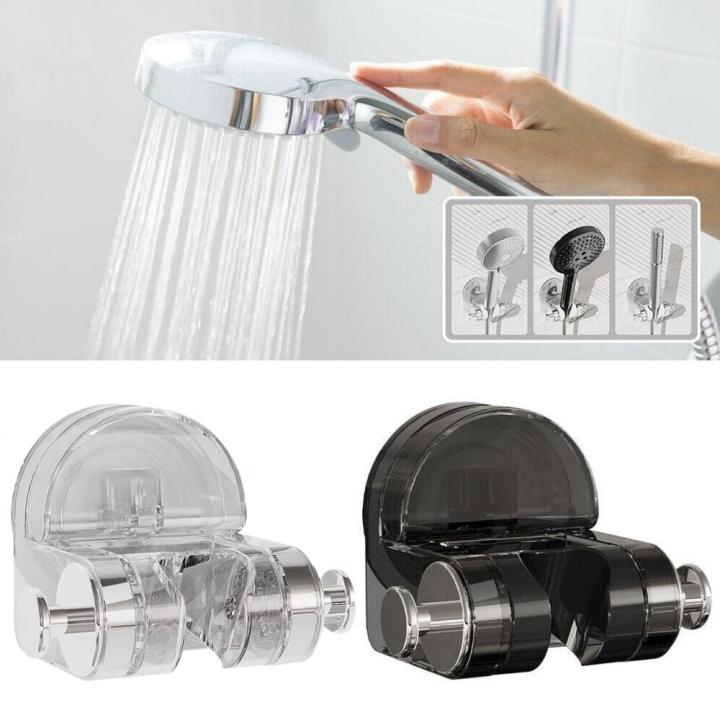 Shower Head Holder Wall Mount Bracket Adjustable Suction Cup Holder Bathroom Accessory Integrated Bracket