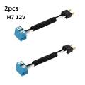 2Pcs H1 H4 H7 12V Right Angle Car Bulb Extension Socket Holder Adapter Wiring Harness Connector For Taillight Headlight. 
