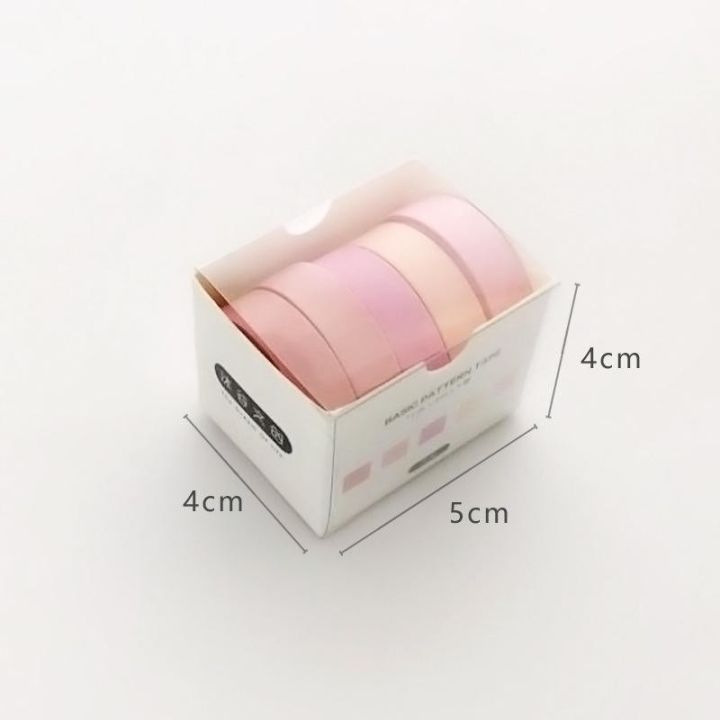 5%20Pcs/set%20Basic%20Color%20Paper%20Washi%20Tape%20Tape%20DIY%20Label%20Masking%20Supplies%20-%20Image%206