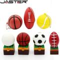 JASTER Football USB Flash Drives 128GB Basketball Memory Stick 64GB Golf Ball Pen Drive 32GB Tennis Pendrive 16GB Creative Gift. 