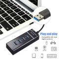 USB Hub 3.0 High Speed 4 Port USB 3.0 Hub Splitter On/Off Switch with EU/US Power Adapter for MacBook Laptop PC HUB USB 3.0. 