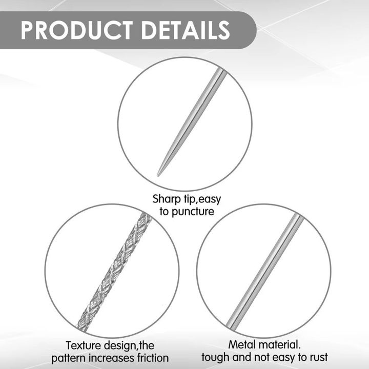 New%2015PCS/Boxed%20Knurled%20Needle%20Lightweight%20Hand-knitting%20Tool%20Hread%20Head%20Piping%20Trouser%20Leg%20Needle%20Multifunctional%20Snag%20Repair%20Needle%20for%20Woven%20Fabric%20Cloth%20-%20Image%206