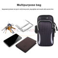 OIMG 6.5Inches Sports  Arm Band Waterproof Phone Arm Bag Nylon Mobile Phone Holder Bag With Zipper Pouch For Android Iphone Exercise Running Workout Grey. 