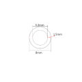 1 Meter Ro Water 5/16" Inch Od 8mm Pe Hose Tubing White Flexible For Reverse Osmosis Aquarium Filter System. 