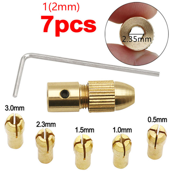 7pcs/set%202.35/3.17/2/4.05/5.05mm%20Brass%20Collet%20Mini%20Drill%20Chucks%20Adapter%20For%20Electric%20Motor%20Shaft%20Drill%20Bit%20Tool%20Drill%20Bit%20Chuck%20Rotary%20Tools%20Cologo%20-%20Image%209