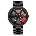【Miga Plaza】Watches Men Wristwatch Clock Men's Wheel Rim Hub Watch Custom Design Sport Car Creative Men Wrist Watch. 