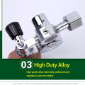 NEW 【Satisfaction guarantee】Aluminium Alloy 0-25Mpa Argon Regulator co2 Regulator Air Pressure Reducer Gas Reducer Argon Reducer G5/8. 
