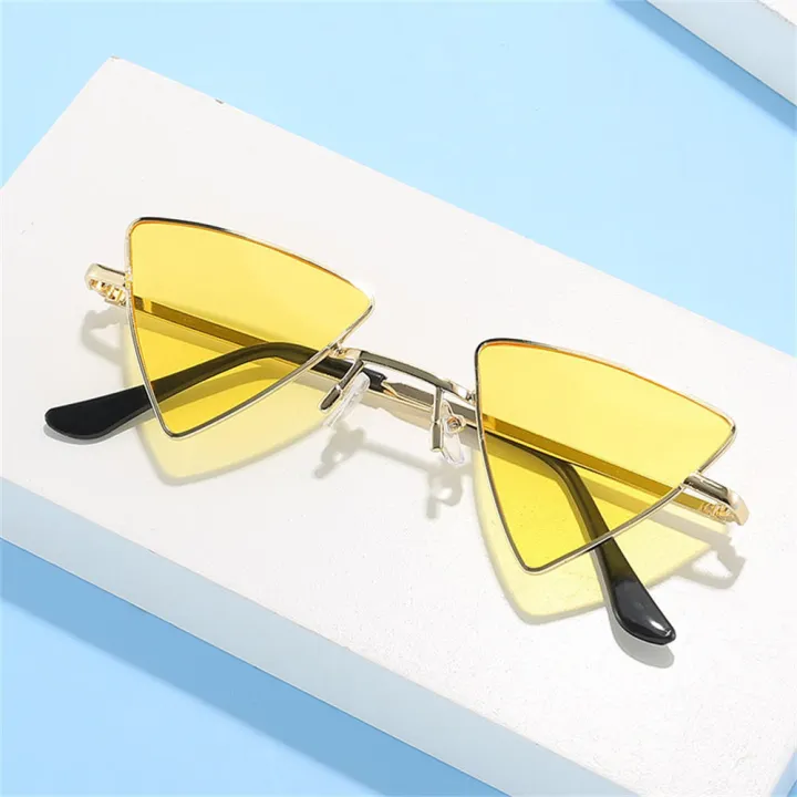 Colorful%20Lens%20Triangular%20Punk%20Sunglasses%20Fashion%20Accessory%20Small%20Size%20Y2k%20Style%20Hippie%20Triangular%20Shades%20Metal%20Frame%20Tinted%20Lens%20Triangular%20Eyewear%20for%20Costume%20Parties%20Streetwear%20Fashion%20Music%20-%20Image%204