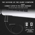 USB to 3.5mm Jack Adapter with 3.5mm Headphone and Microphone Jack for Windows, for Mac, for PS4, for PC/s. 