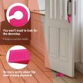 【HOT】 Rubber Hook Doorstops Door Stopper Silicone Soft Door Stop Safe Anti-Collision Door Fixing Block Home Office Anti-Collision Stop. 