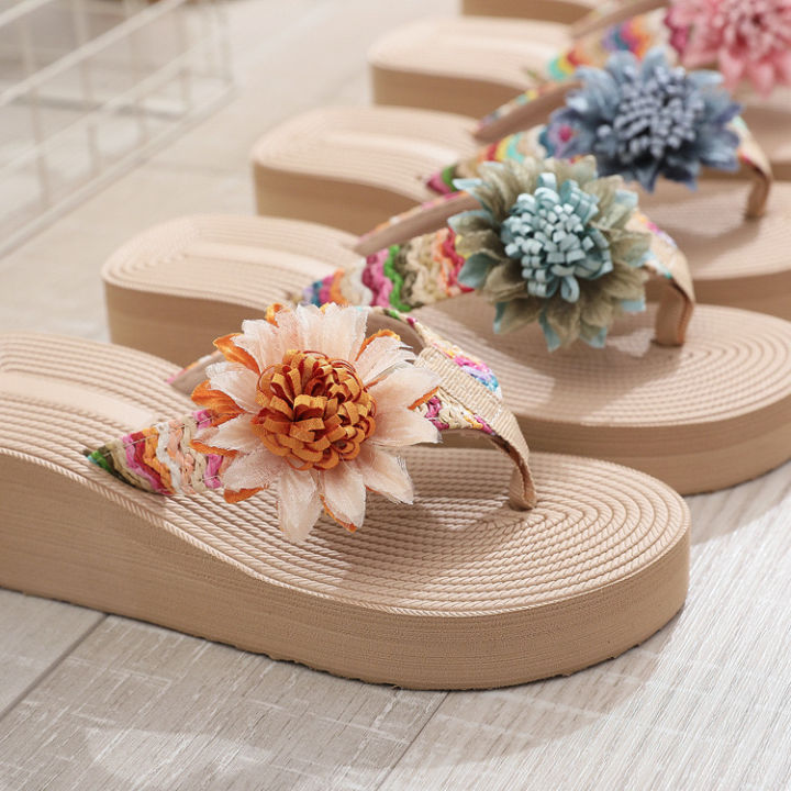 Women Slippers Summer New Pattern Fashion Wedge Comfortable Beach