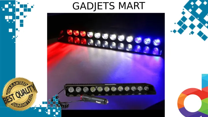 RED WHITE BLUE S12 VVIP Emergency Light | Daraz.lk