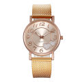 Yfashion Women's Watch Casual Mesh Belt Love Heart-shaped Ladies Quartz Watch. 