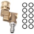 Quick Pivoting Coupler 180 Degree for Pressure Washer Spray Nozzle. 