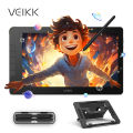 【New】VEIKK Studio 16 Drawing Display 15.6 inch Drawing Tablet with Screen Fully Laminated FHD Monitor with 16384 Pen pressure Levels 290 PPS Report Rate Stylus Split Foldable Stand. 