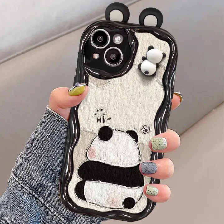 Phone%20Case%20For%20Samsung%20Galaxy%20A02%20A02S%20A03%20CORE%20A04%20A04E%20A04S%20A10%20A11%20A13%20A14%20A22%20A23%20A24%20A30%20A20%20A21S%20Back%20Cover%20Funny%20Wavy%20Texture%20Cartoon%203D%20Cute%20Panda%20Doll%20Ears%20Fashion%20Creative%20Silicone%20Cover%20TPU%20Clear%20Soft%20-%20Image%203