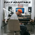 BOMGE Boom Arm Mic Stand - Adjustable Heavy Duty  Suspension Boom Scissor Arm Stand with Cable Management Channels, Desk Clamp for Podcasts, Streaming, Gaming, Home Office, Recording. 