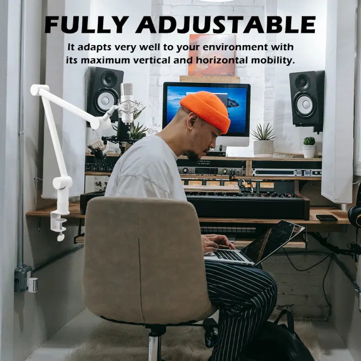 BOMGE%20Boom%20Arm%20Mic%20Stand%20-%20Adjustable%20Heavy%20Duty%20%20Suspension%20Boom%20Scissor%20Arm%20Stand%20with%20Cable%20Management%20Channels,%20Desk%20Clamp%20for%20Podcasts,%20Streaming,%20Gaming,%20Home%20Office,%20Recording%20-%20Image%207