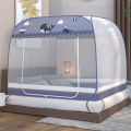 New New Mongolian Bag Mosquito Net Home Bedroom Installation-Free 1.5M Encryption Full Bottom Children's Drop-Resistant Zipper Tent. 