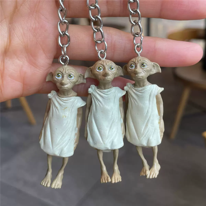 Action Figure Dobby Keychains Key Ring Pendant Kids Cosplay Collection ...