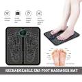 EMS Foot Massager Mat with Muscle Stimulator - Simulated Massage Therapy for Foot, Hands, Arms, Shoulder, Arthritis Pain and Varicose Veins - Drug-Free Pain Relief. 