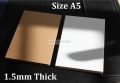 20 Sheets Size A5 Brown Kraft Chipboard Heavy Cardstock Blank White Cardboard Thickness 1.5mm. 