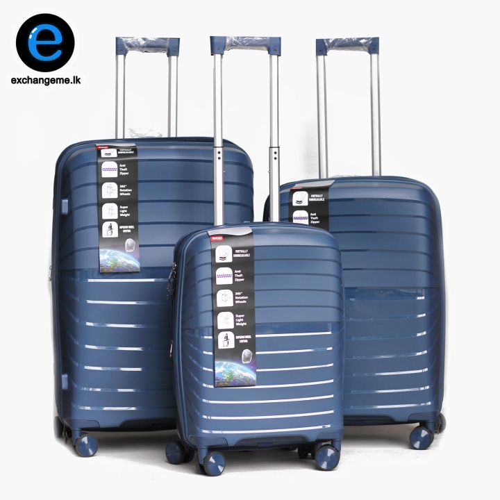 PP Shock Proof Fiber Luggage - Business Class Luggages - Trolley Bag - Traveling Flying Carriers - Luggage bag 30kg 20kg 7kg - Suitcase Briefcase - Baggage 20 Inch 24 Inch 28 Inch- Laggages - Hand Luggage