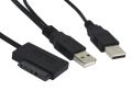USB to SATA Laptop CD/DVD Optical Drive 13 Pin Adapter Cable. 