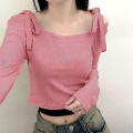 Ribbon strap Crop top for girls Casual Crop top s for woman and ladies Baggy Crop top. 