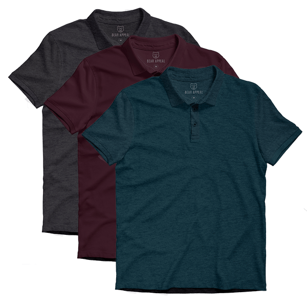 Bear Appeal  Classic Lite Polo 3 Pack