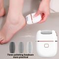 USB Rechargeable Electric Foot File - Portable & Easy-to-Use with 3 Interchangeable Heads for Smooth Feet, Thick Faux Leather Polishing, and Cracked Skin Care, Grinder, Grinding Heads. 
