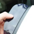 2Pcs Universal Flexible PVC Car Back Mirror Eyebrow Rain Cover Car Accessories Rearview Mirror Rain Shade Rainproof Blad(color:brown). 