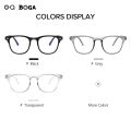 OQ BOGA 3 Colors Unisex Metal Full Rim Fashion Glasses Man Woman Eye Protection Outdoor Decorate Oval Frame Eyewear. 