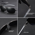 LouisWill Male Safety Driving Polarized Sunglasses Mens Eyewear Fishing UV400 Sun Glasses Classic Alloy Frame. 
