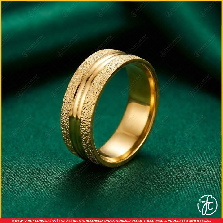 Elegant Gold Plated Fashion Ring for Women Girl - New High-Quality Wedding Band Guaranteed