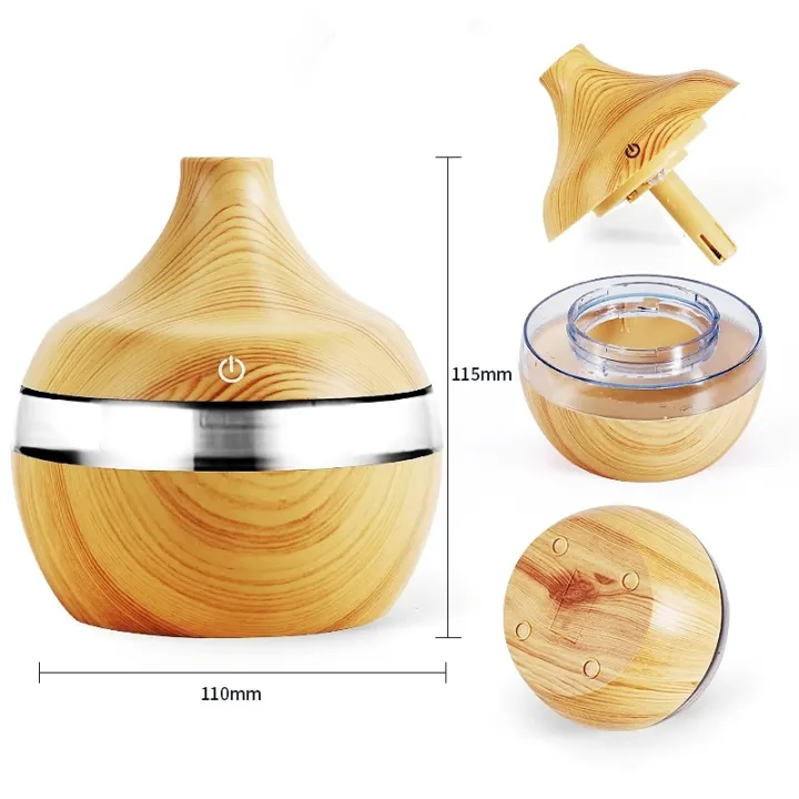300ML%20Air%20Humidifier%20Essential%20Oil%20Diffuser%20Aroma%20Ultrasonic%20Wood%20Grain%20USB%20LED%20Mini%20Mist%20Maker%20Home%20Smell%20for%20Xiaomi%20-%20Image%205