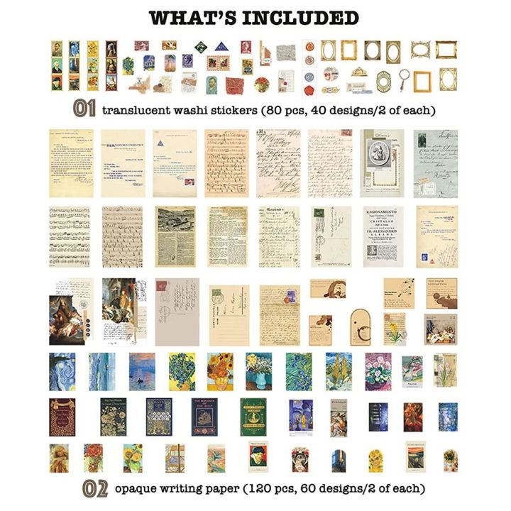 Vintage%20Scrapbook%20Supplies%20Pack%20(200%20Pcs)%20for%20Art%20Journaling%20Junk%20Journal%20Planners%20DIY%20Paper%20Stickers%20(C)%20-%20Image%202