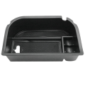 1 Piece Car Center Console Armrest Storage Box Black Organiser Accessories for Nissan Navara D23 NP300 2015-2019. 