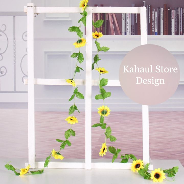 230cm%20Silk%20Artificial%20Flowers%20Sunflowers%20Ivy%20Vine%20Plastic%20Flowers%20for%20Home%20Decoration%20Summer%20Rattan%20String%20Hanging%20Leaves%20-%20Image%202