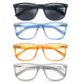 Reading Glasses Big Head Men Rectangle Oversized Readers Eyeglasses Women Spring Hinge Clear Vision with Diopters +1.0~+4.0. 