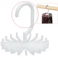 Rotatable Tie Hanger Holds Multi-function Tie Rack 360 Degree Creative Organizers Closet Storage Scarf Hook 20 Ties Scarf Jewelry Cap Storage Organizer. 